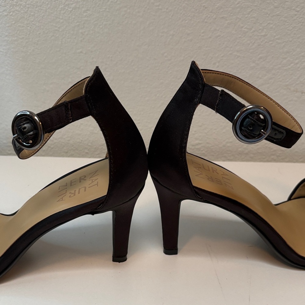 Naturalizer Black Ankle Strap Heels - Picture 7 of 8